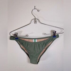 J.Crew Heritage 1989 high leg green bikini bottom